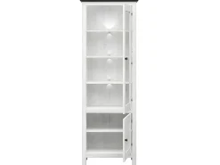 Petits-Meubles Expositor de 2 portas com LED Duck White e Dark Wood^ Vitrina