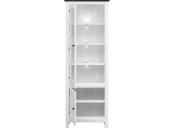 Petits-Meubles Expositor de 2 portas com LED Duck White e Dark Wood^ Vitrina