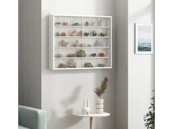 Vitrina|Vicco Expositor de parede 80x10x60 showla Branco
