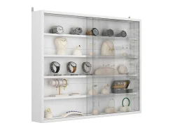 Vitrina|Vicco Expositor de parede 80x10x60 showla Branco