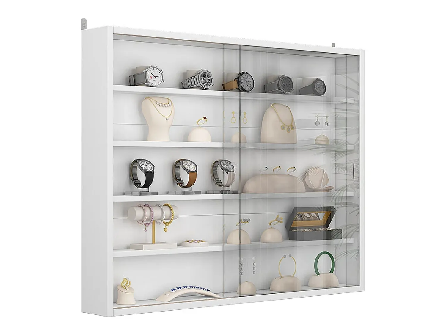 Vitrina|Vicco Expositor de parede 80x10x60 showla Branco