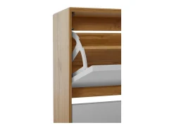 Best Loft24 Ezra | Sapateira com 2 abas em Carvalho Branco