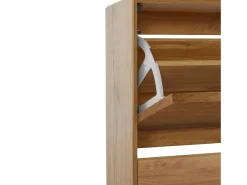 Móvel De Arrumação|Sapateira*Loft24 Ezra | Sapateira com 3 abas em madeira de carvalho Natural claro