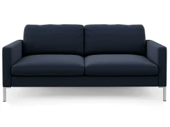 New Dorel Home Fabry | Sofá 3 Lugares em Linho Navy Azul