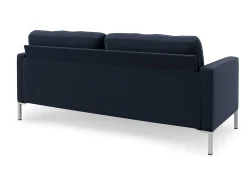 New Dorel Home Fabry | Sofá 3 Lugares em Linho Navy Azul