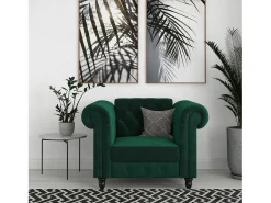 Poltrona*Loft24 Felix | Espreguiçadeira com Função Relax em Escuro Verde