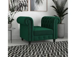 Poltrona*Loft24 Felix | Espreguiçadeira com Função Relax em Escuro Verde