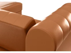 Sofá|Dorel Home Felix | Sofá-cama Chaise Longue em PU Cognac Castanho