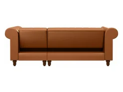 Sofá|Dorel Home Felix | Sofá-cama Chaise Longue em PU Cognac Castanho