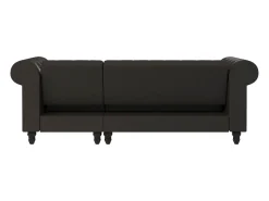 Sofá*Dorel Home Felix | Sofá-cama Chaise Longue em microfibra antracite Cinza antracite