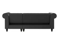 Sofá*Dorel Home Felix | Sofá-cama Chaise Longue em PU Cinzento