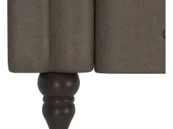 Sofá*Dorel Home Felix | Sofá-cama Chaise Longue em microfibra escuro Castanho