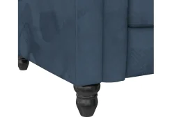 Sofá|Loft24 Felix | Sofá-cama com chaise longue em veludo Azul