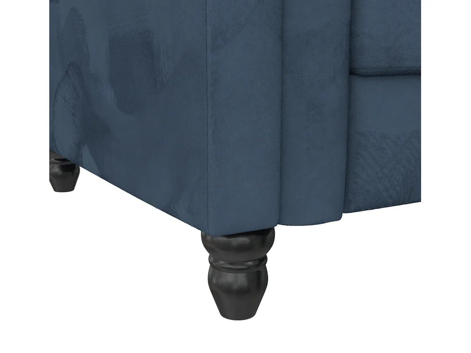 Sofá|Loft24 Felix | Sofá-cama com chaise longue em veludo Azul