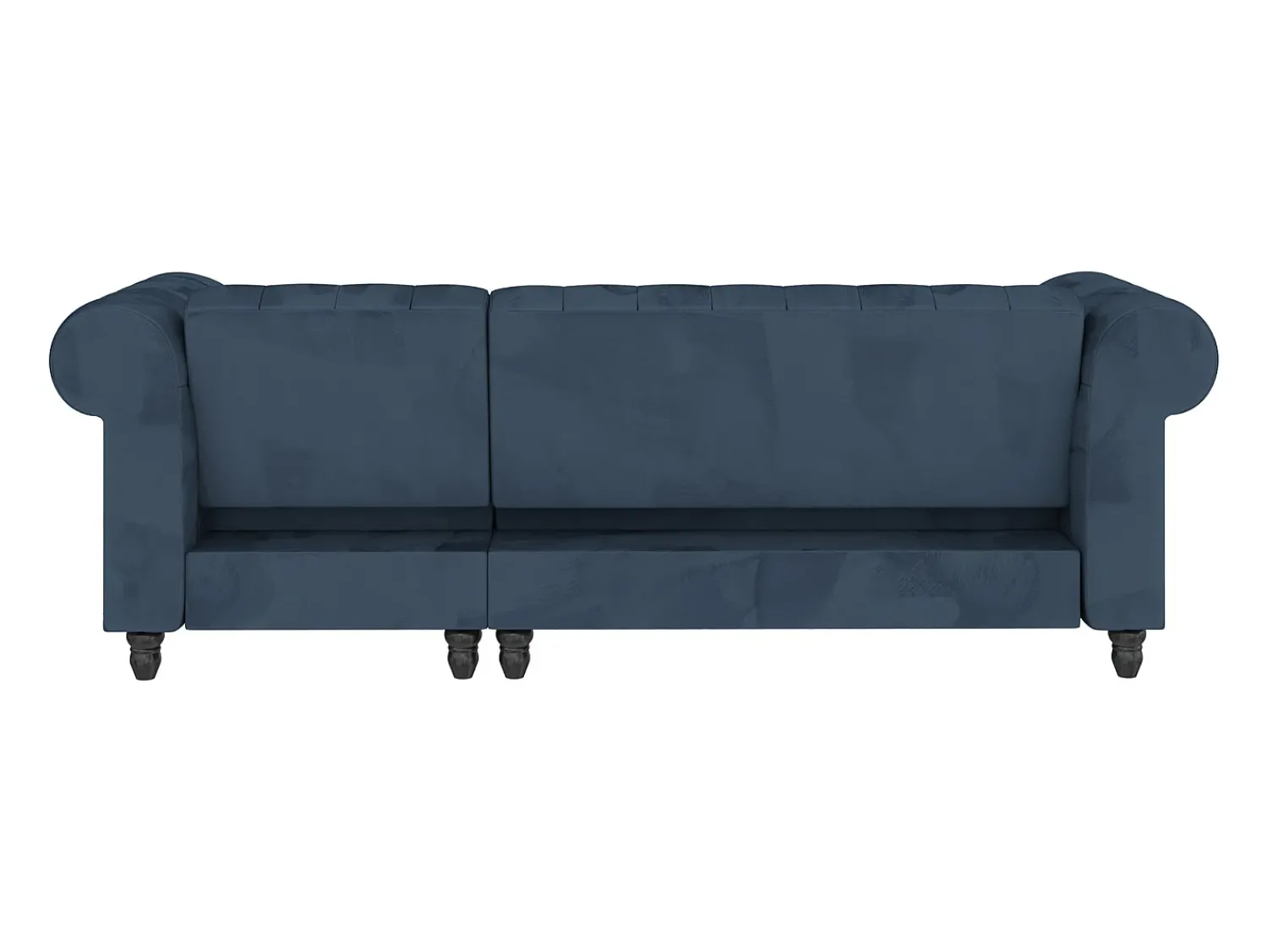 Sofá|Loft24 Felix | Sofá-cama com chaise longue em veludo Azul