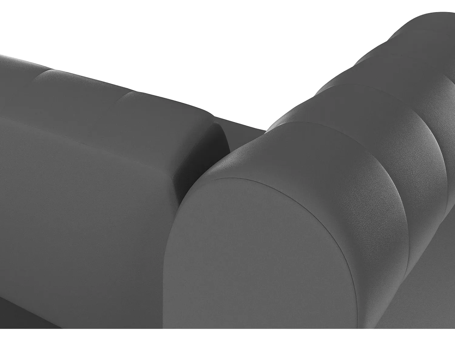 Dorel Home Felix | Sofá-cama de 3 lugares PU Cinzento