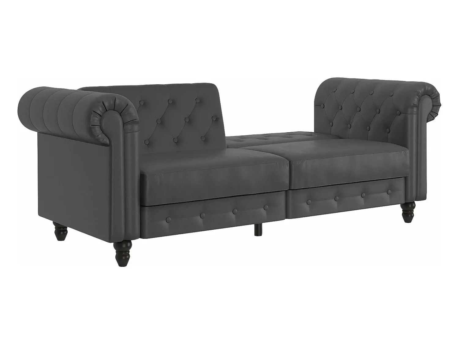 Dorel Home Felix | Sofá-cama de 3 lugares PU Cinzento