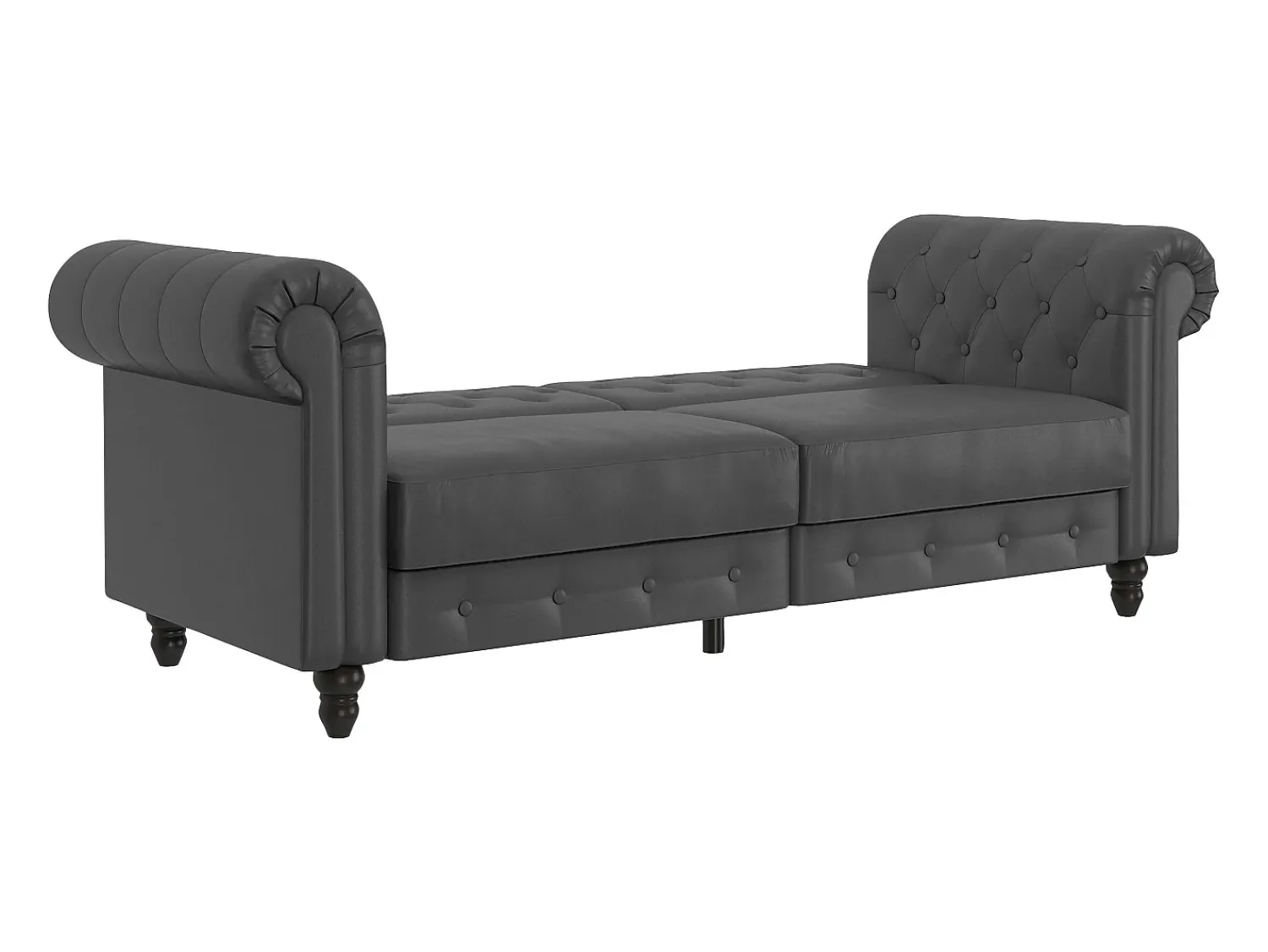 Dorel Home Felix | Sofá-cama de 3 lugares PU Cinzento