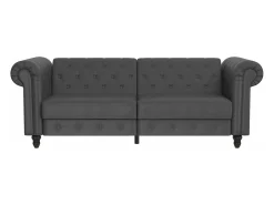 Dorel Home Felix | Sofá-cama de 3 lugares PU Cinzento