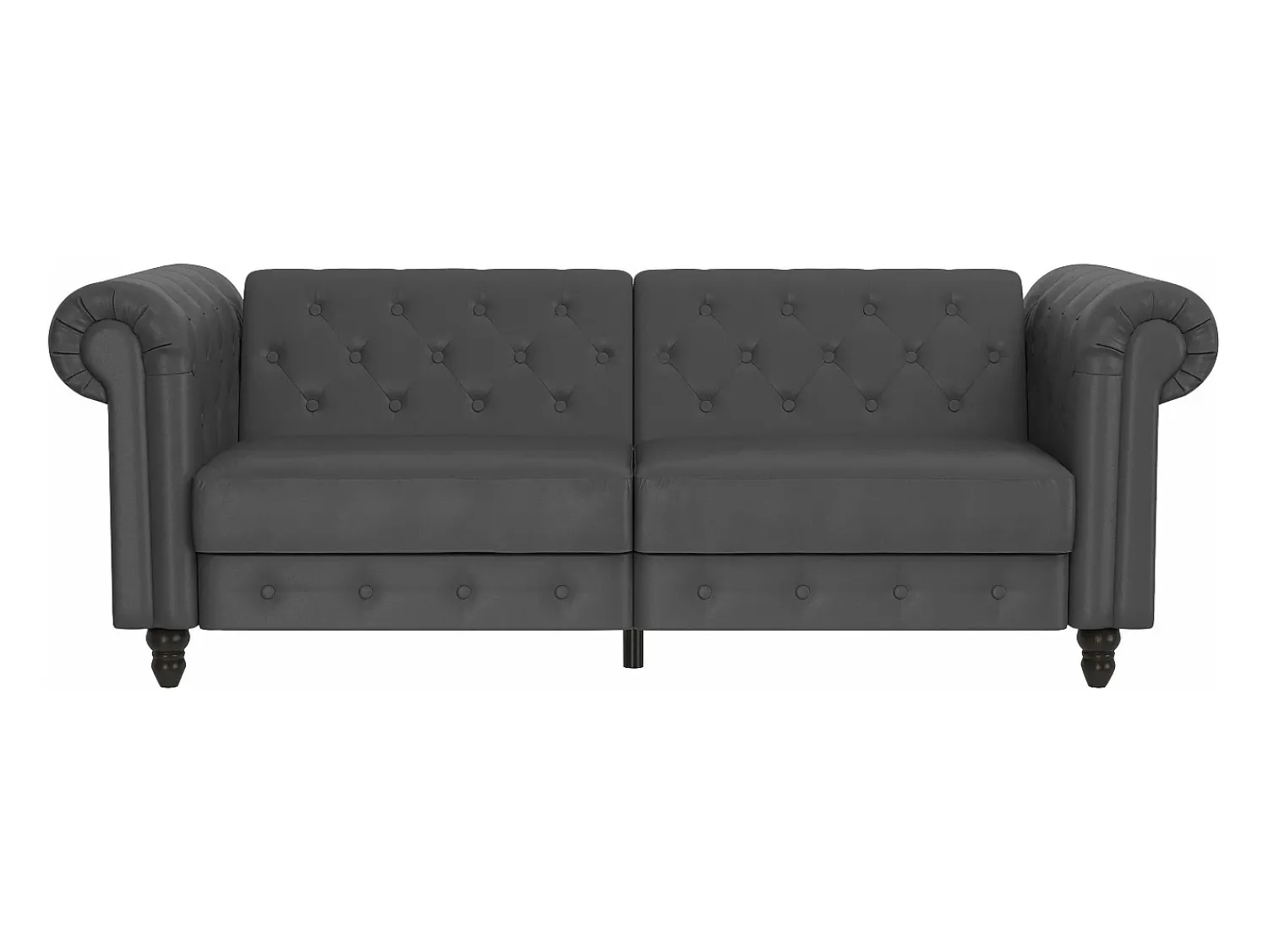 Dorel Home Felix | Sofá-cama de 3 lugares PU Cinzento