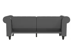 Dorel Home Felix | Sofá-cama de 3 lugares PU Cinzento