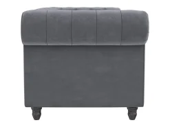 Online Loft24 Felix | Sofá-cama de 3 lugares em veludo antracite Cinza antracite