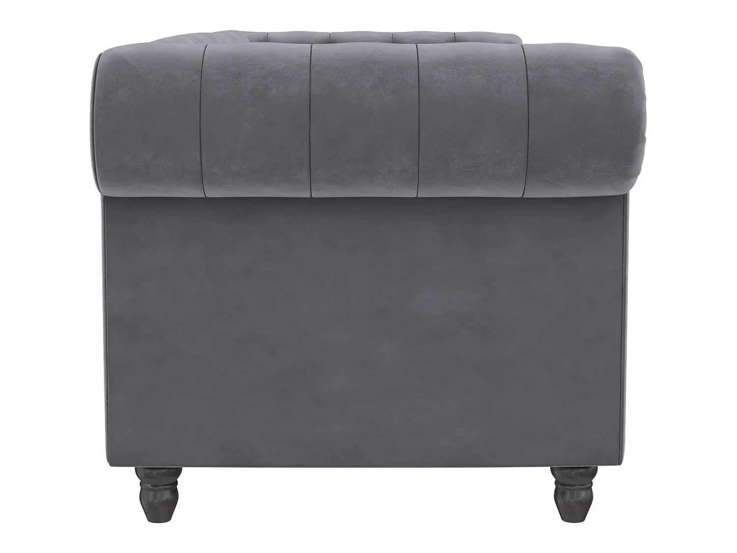 Online Loft24 Felix | Sofá-cama de 3 lugares em veludo antracite Cinza antracite