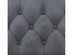 Online Loft24 Felix | Sofá-cama de 3 lugares em veludo antracite Cinza antracite