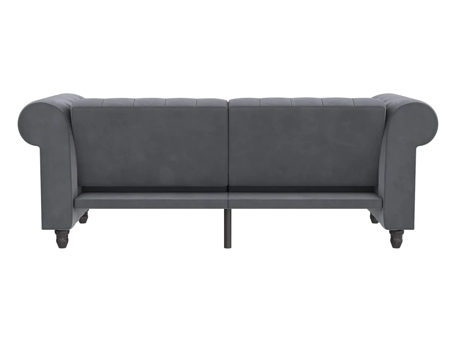 Online Loft24 Felix | Sofá-cama de 3 lugares em veludo antracite Cinza antracite