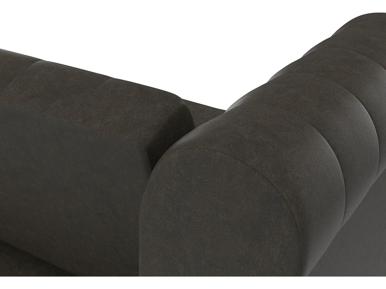 Dorel Home Felix | Sofá-cama de 3 lugares em microfibra Antracite^ Sofá
