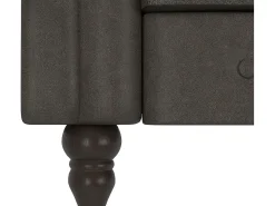 Dorel Home Felix | Sofá-cama de 3 lugares em microfibra Antracite^ Sofá