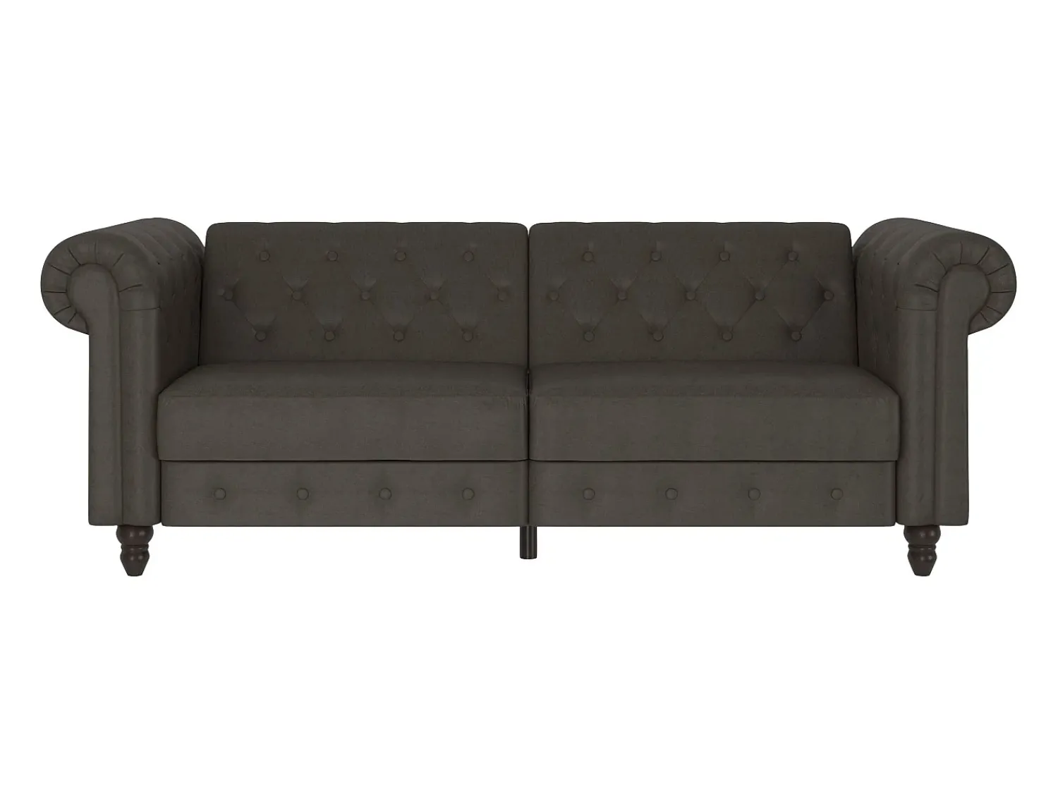 Dorel Home Felix | Sofá-cama de 3 lugares em microfibra Antracite^ Sofá