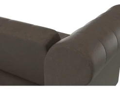 Sofá|Dorel Home Felix | Sofá-cama de 3 lugares em microfibra -escuro Castanho