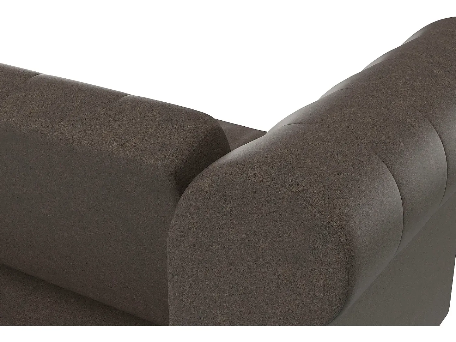Sofá|Dorel Home Felix | Sofá-cama de 3 lugares em microfibra -escuro Castanho