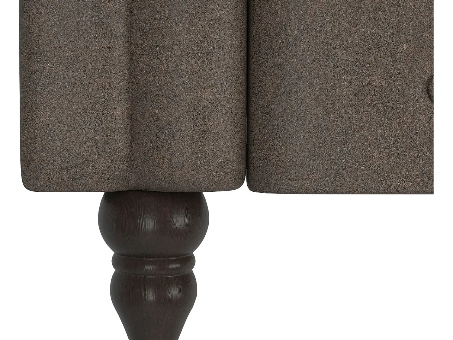 Sofá|Dorel Home Felix | Sofá-cama de 3 lugares em microfibra -escuro Castanho