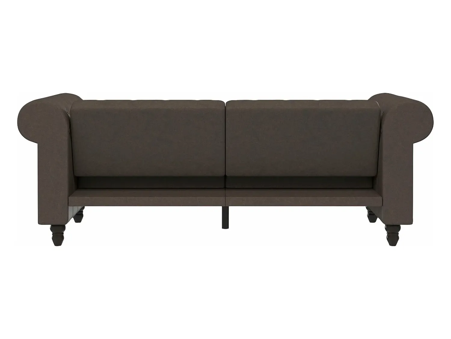 Sofá|Dorel Home Felix | Sofá-cama de 3 lugares em microfibra -escuro Castanho