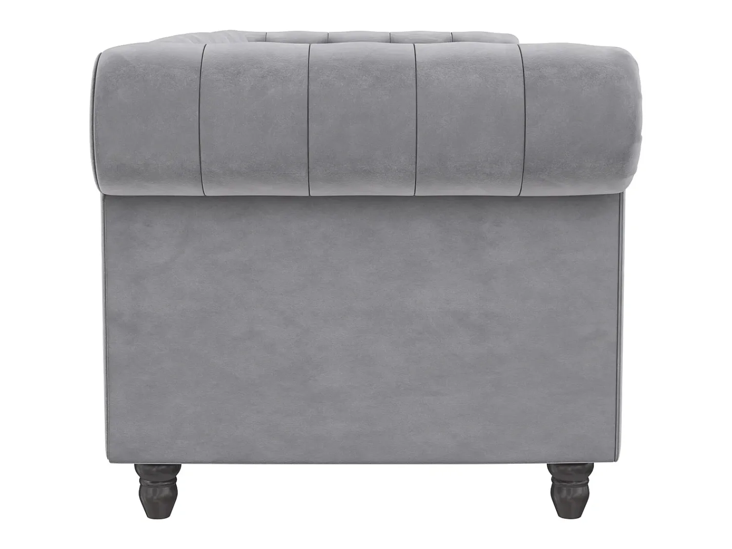 Sofá|Loft24 Felix | Sofá-cama de 3 lugares em veludo Cinzento claro