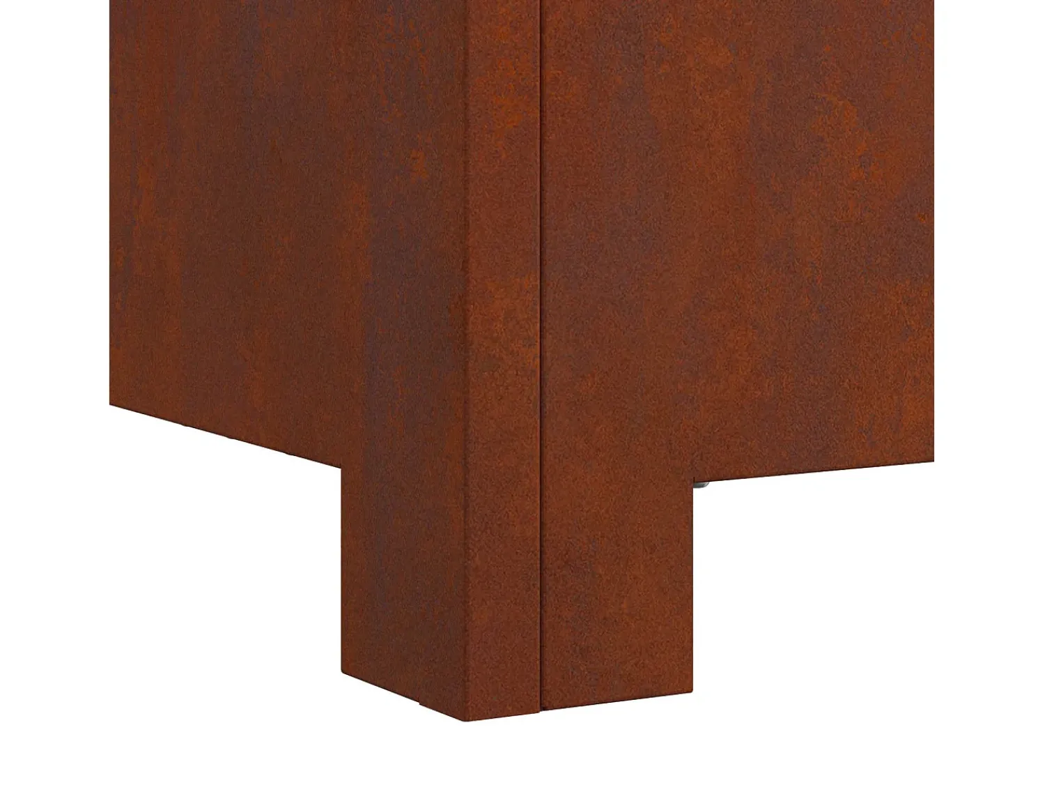 Best vidaxl Fire Pit 80 x 80 x 40 cm Aço resistente às intempéries Castanho