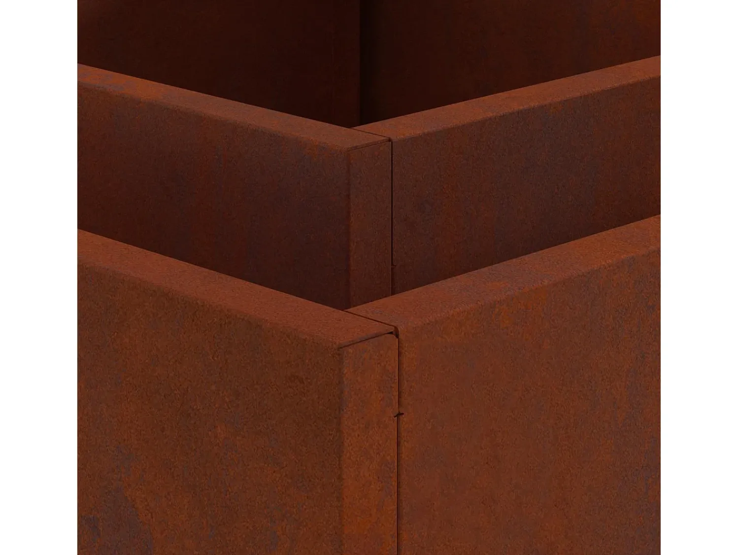 Best vidaxl Fire Pit 80 x 80 x 40 cm Aço resistente às intempéries Castanho