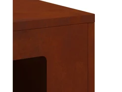 vidaxl Fire Pit 60 x 40 x 96 cm Aço resistente às intempéries^ Lareira
