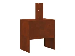 vidaxl Fire Pit 60 x 40 x 96 cm Aço resistente às intempéries^ Lareira