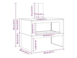 Lareira|vidaxl Fire Pit 80 x 50 x 96 cm Aço resistente às intempéries Castanho
