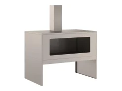 Lareira|vidaxl Fire Pit 80 x 50 x 96 cm Aço resistente às intempéries Castanho