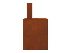 Lareira|vidaxl Fire Pit 80 x 50 x 96 cm Aço resistente às intempéries Castanho