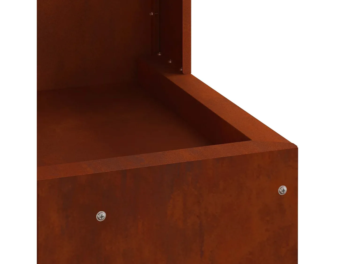Lareira*vidaxl Fire Pit 35 x 35 x 100 cm Aço Castanho