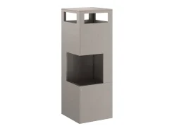 Lareira*vidaxl Fire Pit 35 x 35 x 100 cm Aço Castanho