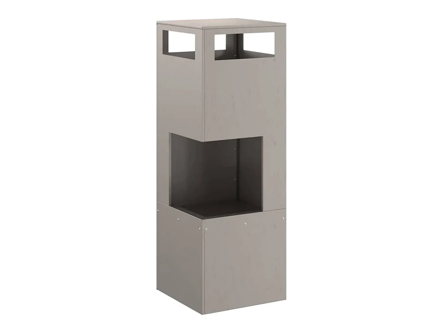Lareira*vidaxl Fire Pit 35 x 35 x 100 cm Aço Castanho