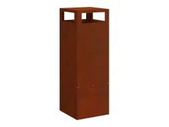 Lareira*vidaxl Fire Pit 35 x 35 x 100 cm Aço Castanho