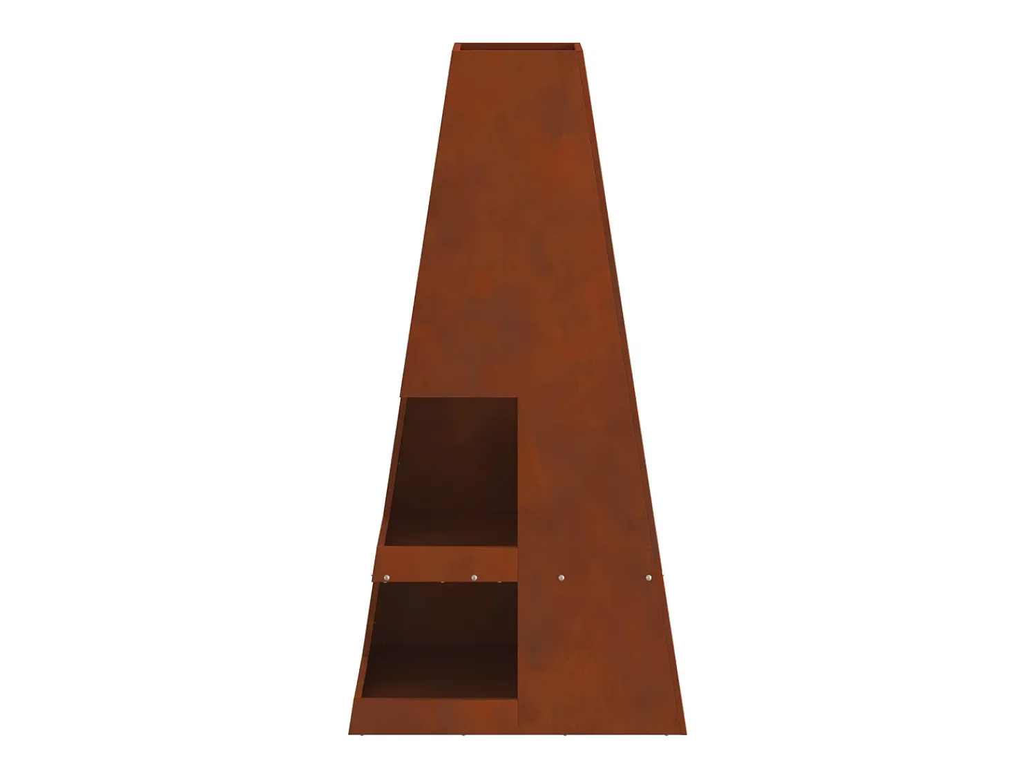 Online vidaxl Fire Pit 50 x 50 x 100 cm Aço Castanho