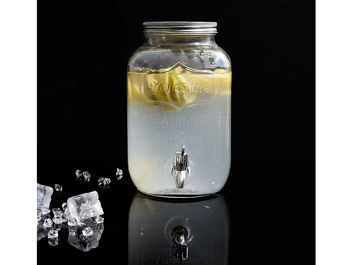 Acessório Vinho E Bar*The Home Deco Factory Fontaine A Boisson Verre 4l M6 A1/m6 Transparente